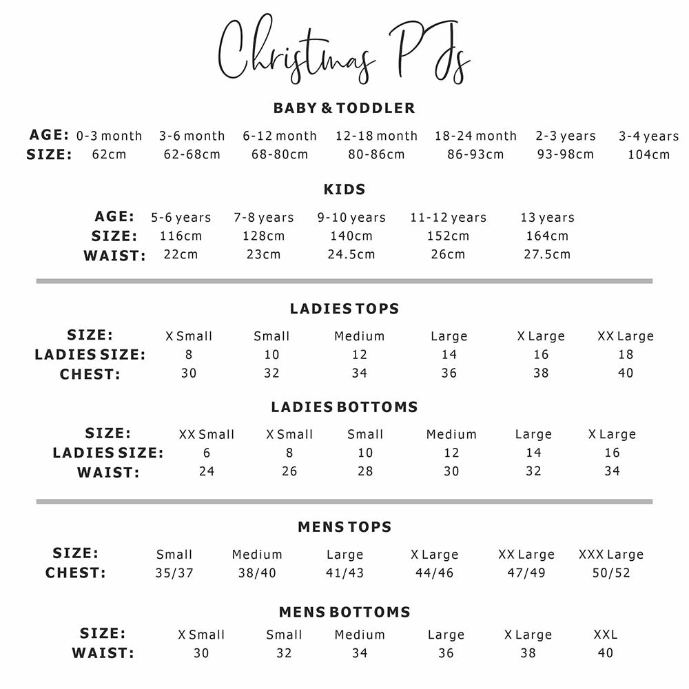 Personalised Family Christmas Pyjamas - Candy Cane Alphabet