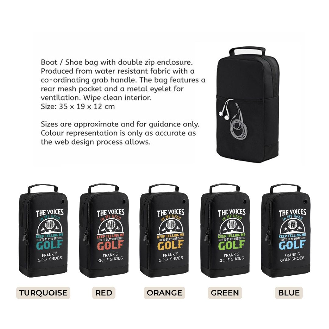 Personalised Golf Shoe Bag