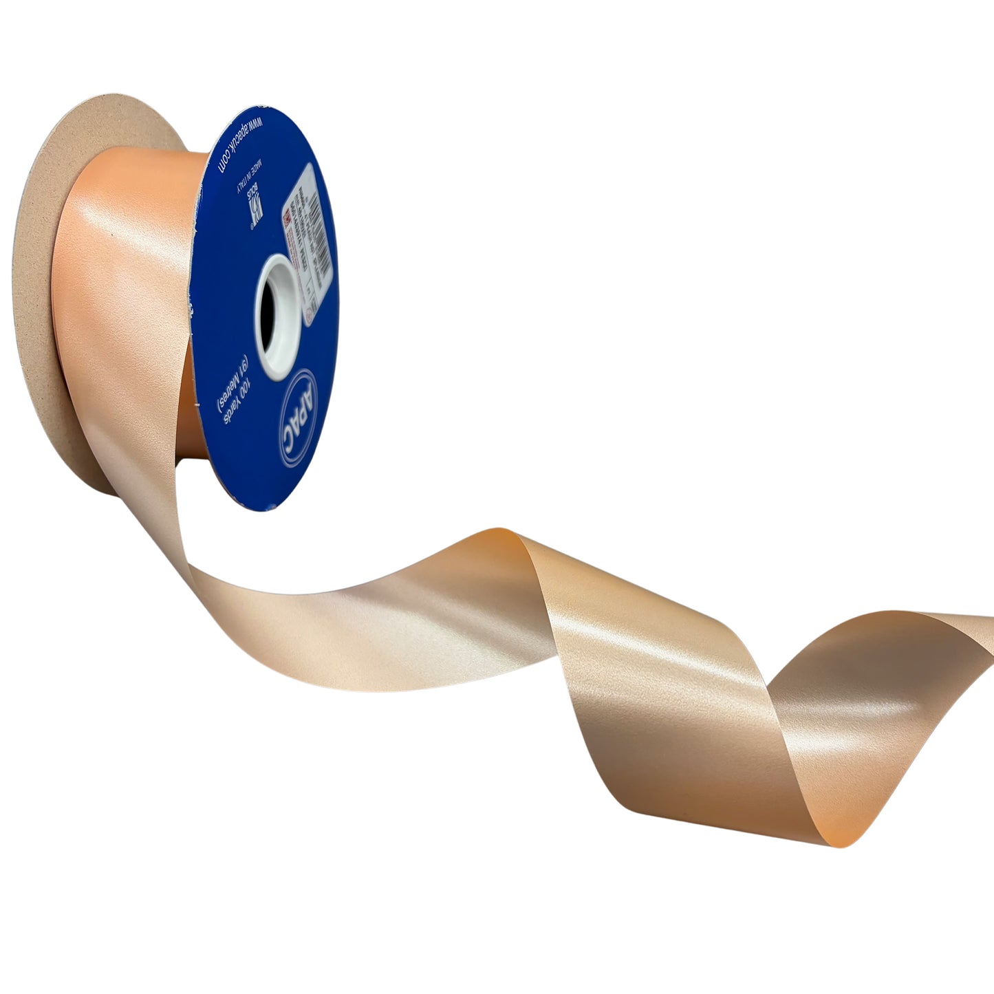 Peach Plain Wedding Car Ribbon
