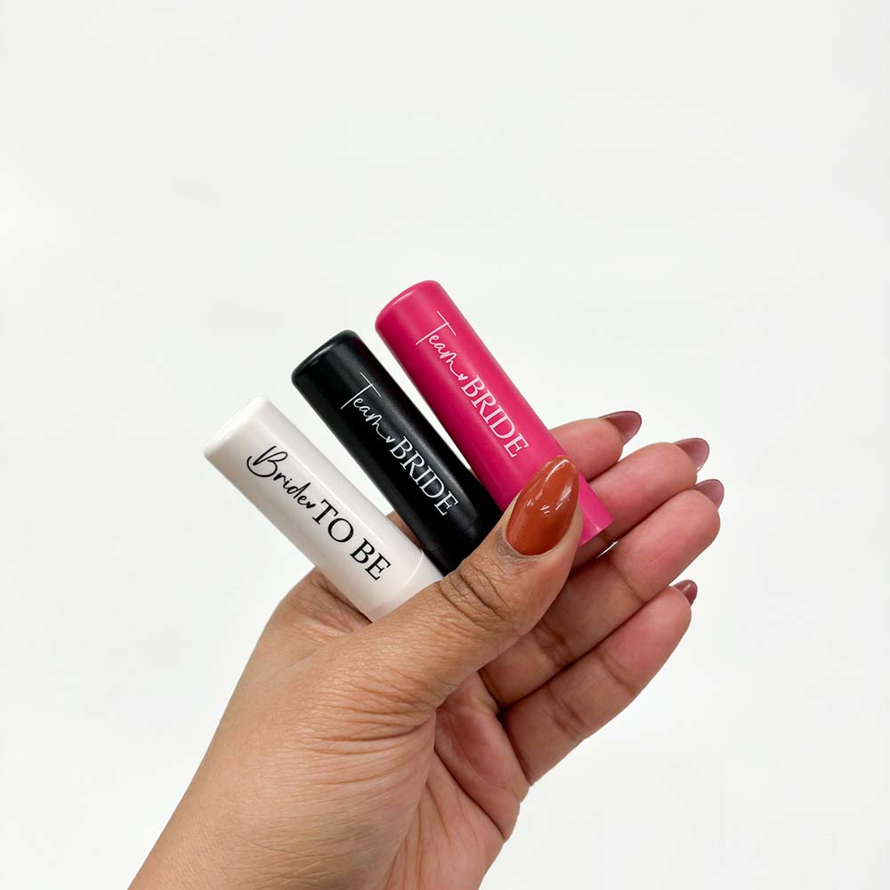 Team Bride Lip Balm - Pink / Black