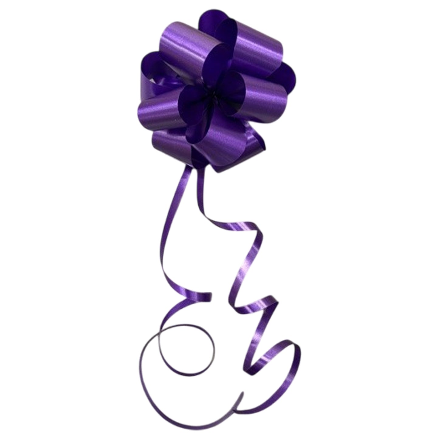 Purple Plain Handmade Wedding Car Door Bow