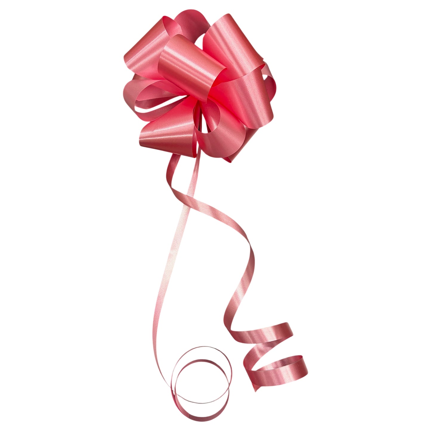 Rose Pink Plain Handmade Wedding Car Door Bow