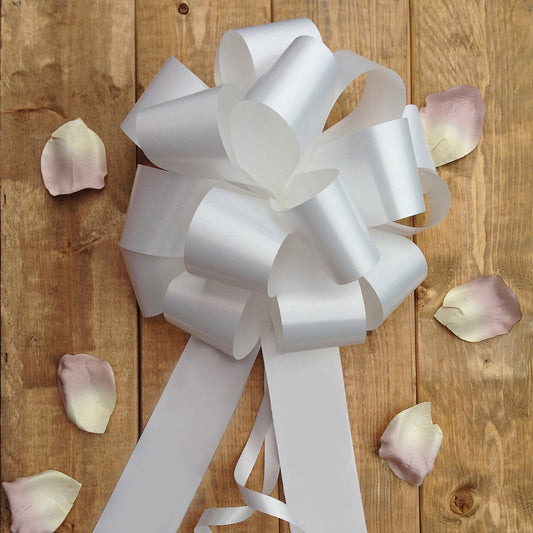 Plain Handmade Wedding Car Bonnet Bow