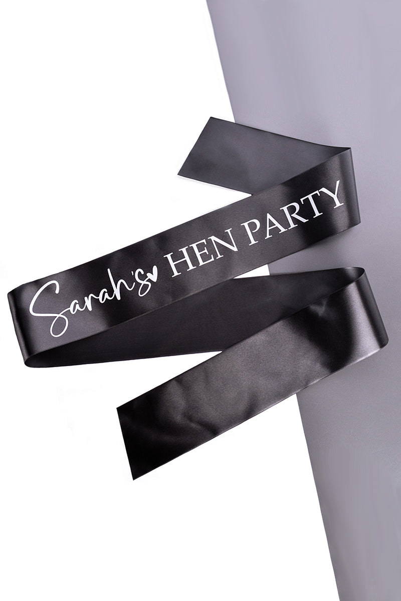Personalised Hen Party Sash 