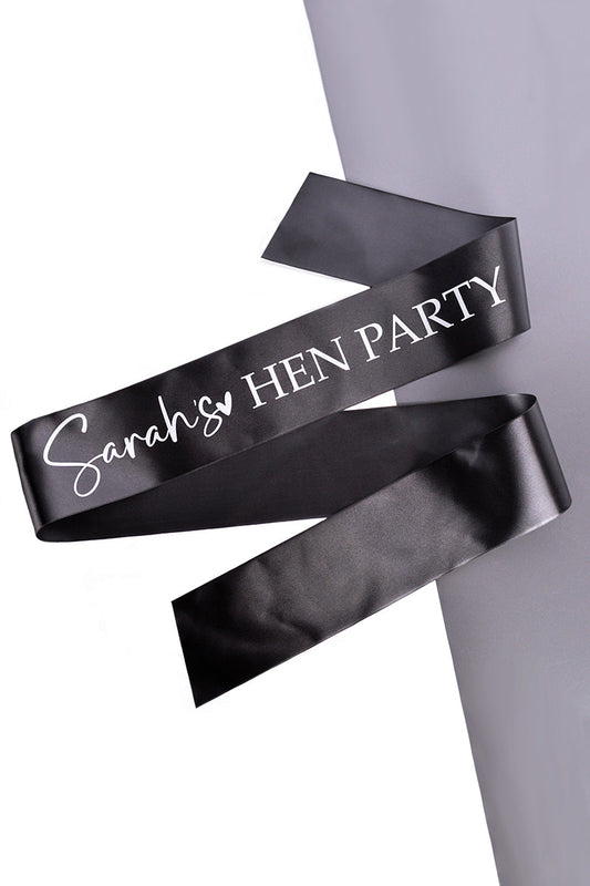 Personalised Hen Party Sash 