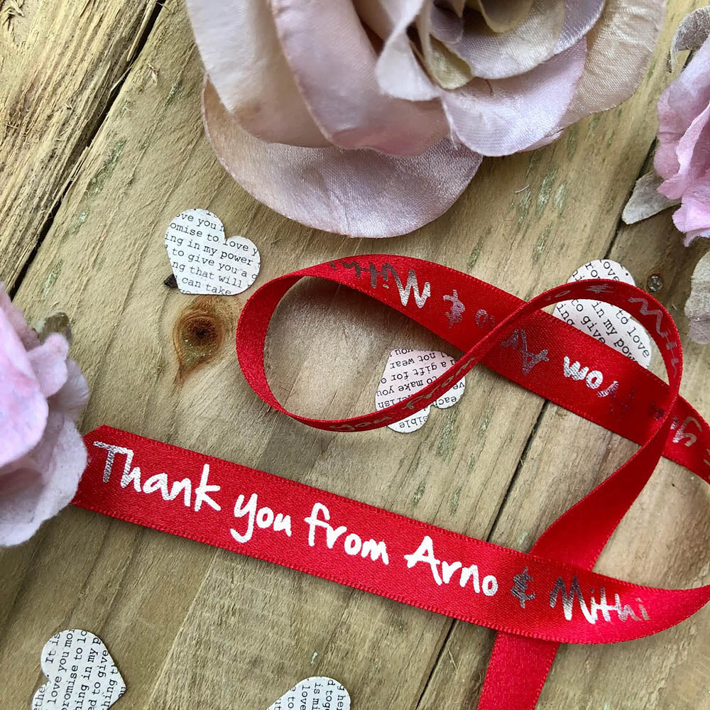 10mm Personalised Ribbon – Double Faced Satin