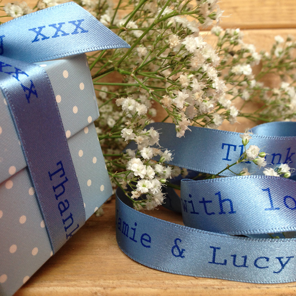 15mm Personalised Ribbon – Double Faced Satin