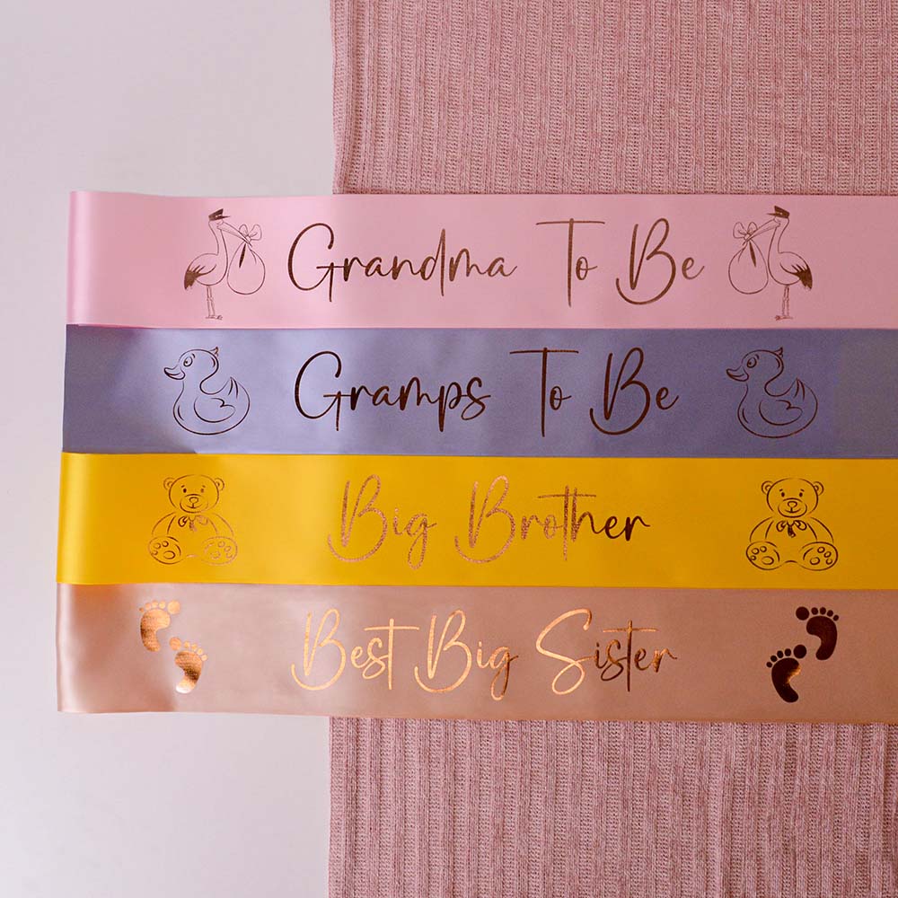 Personalised Rose Gold Baby Shower Sash