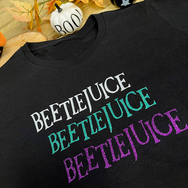 Beetlejuice Glitter T-Shirt - Ladies Cotton