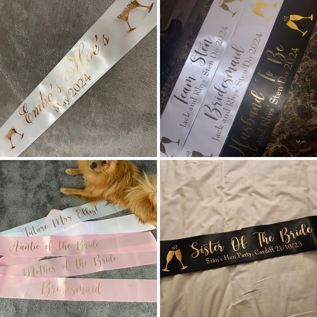 Personalised Hen Party Sash