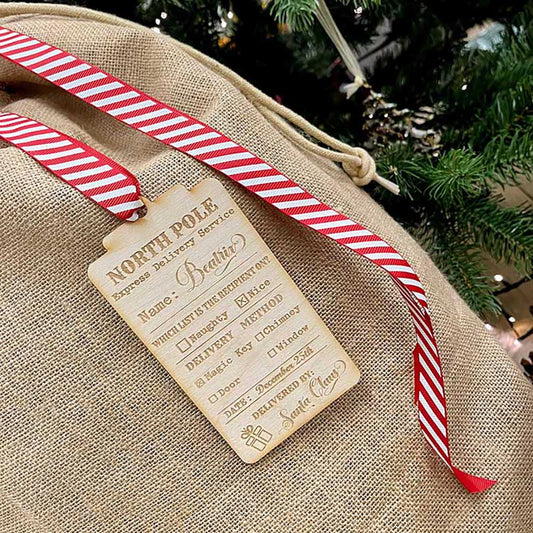 Personalised Wooden Christmas Gift Tag