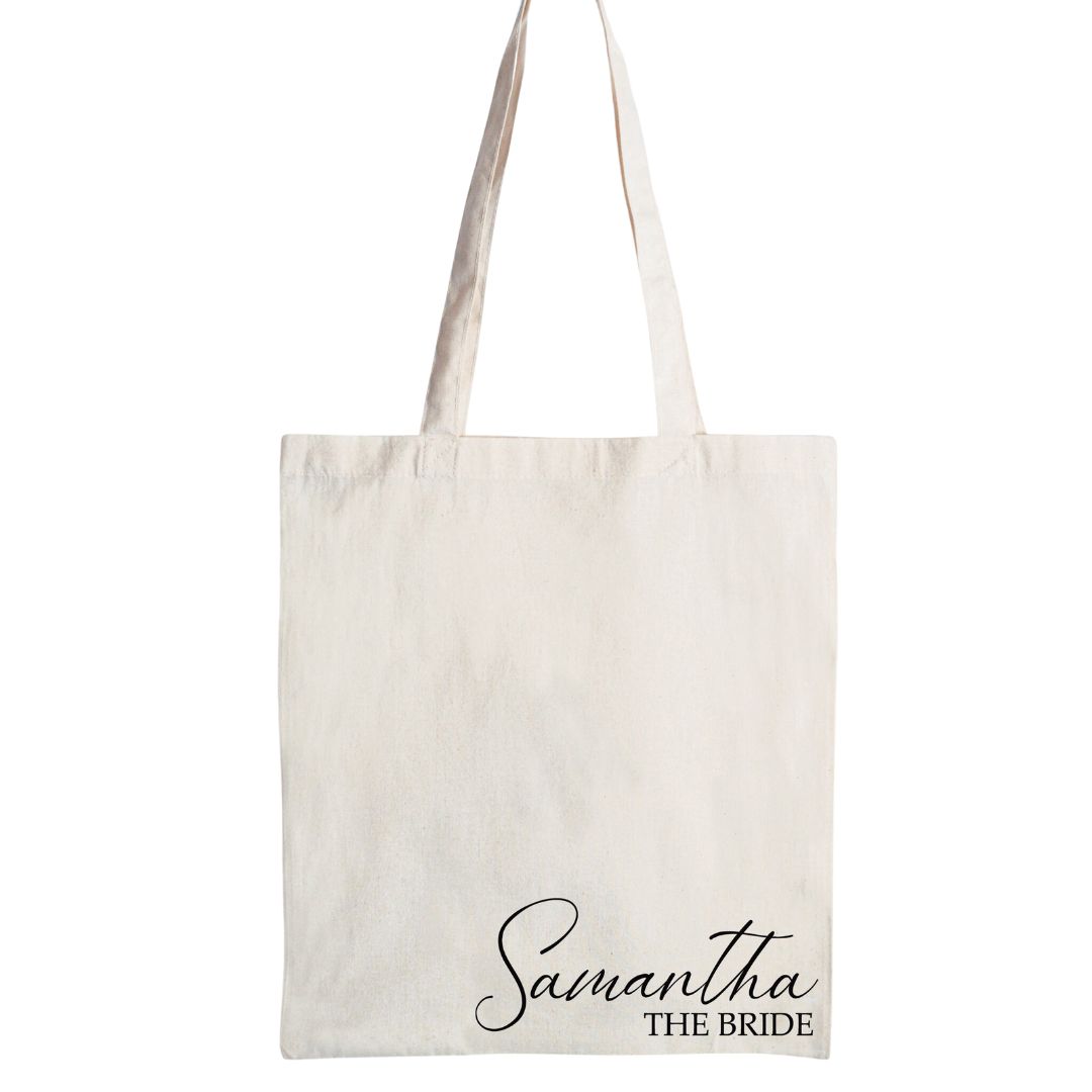 Personalised Bride Tote Bag