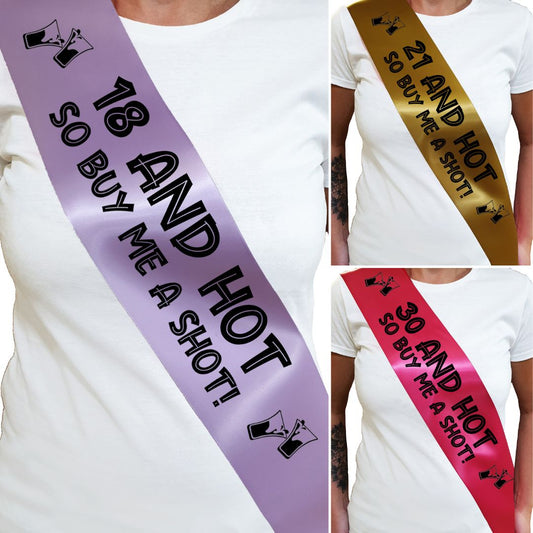 Birthday Sash - Buy Me A Shot