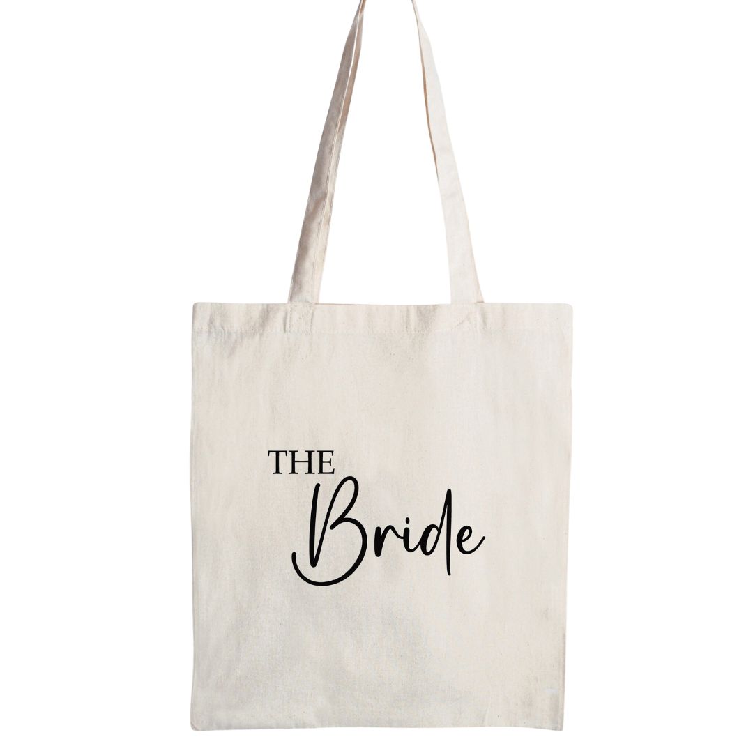 Bride Tote Bag – Script