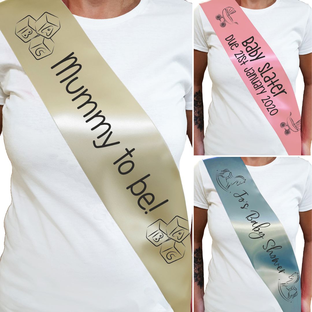 Personalised Baby Shower Sash