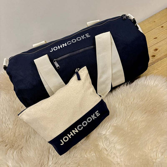 Personalised Men's Travel Bag Set - 2 Tone