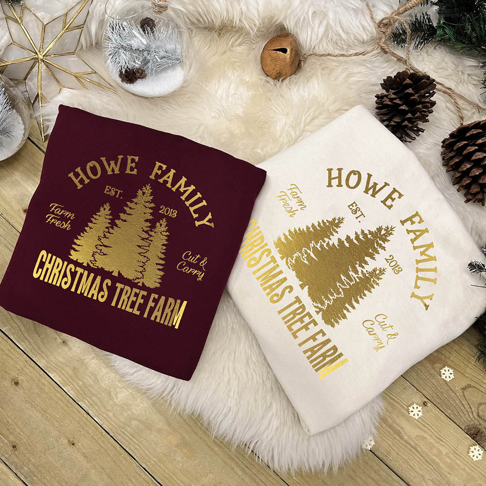 Personalised Family Christmas Jumper - Christmas Tree Farm