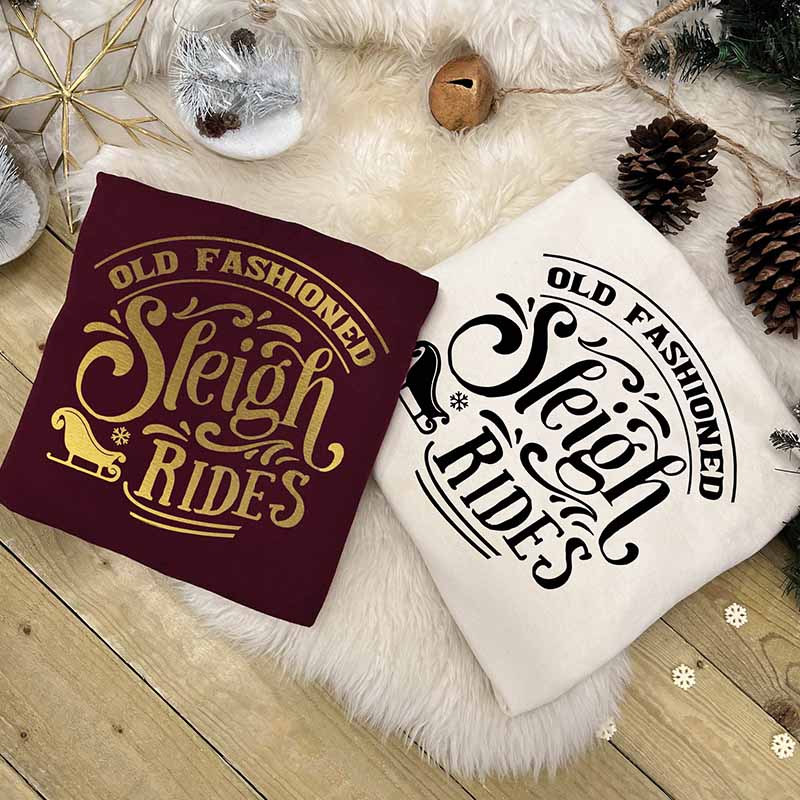 Family Christmas Jumper - Old Fashioned Sleigh Rides