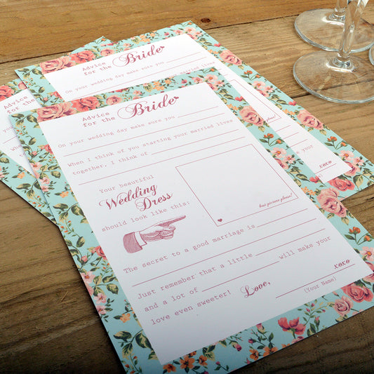 Floral Advice for the Bride Cards