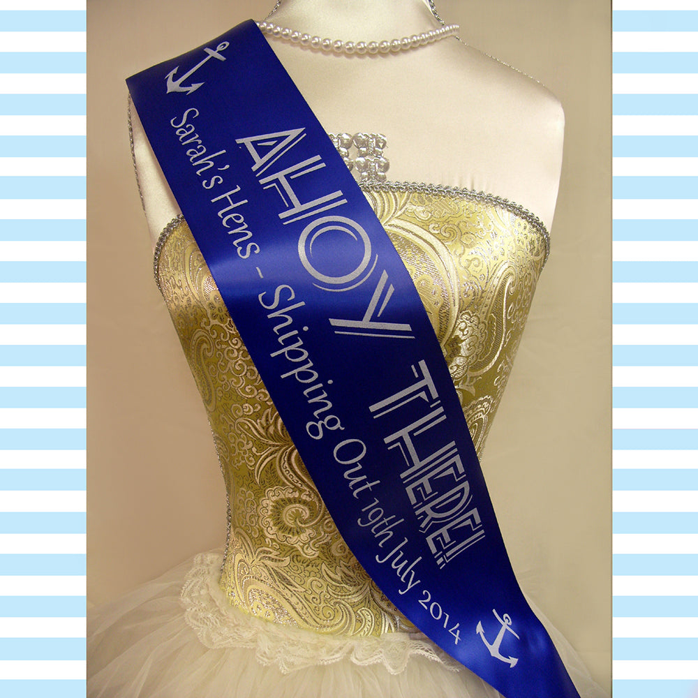 Sailor Theme Hen Night Sashes