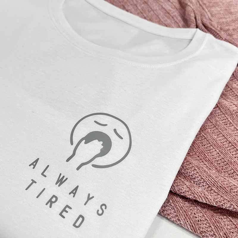 Ladies Pyjamas - Always Tired Shorts Set