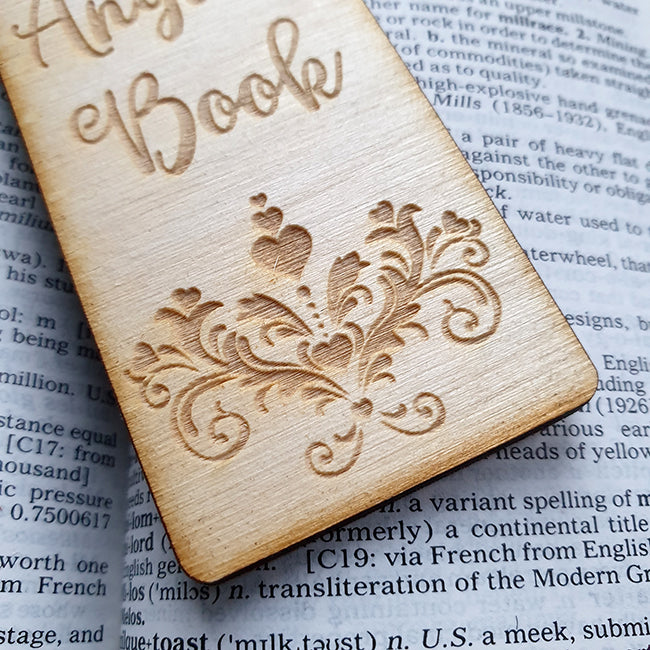 Personalised Wooden Bookmark - Vintage