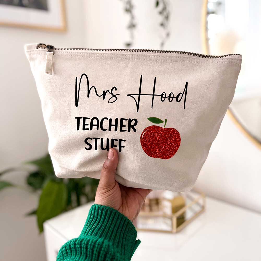 Personalised Teacher Storage Bag