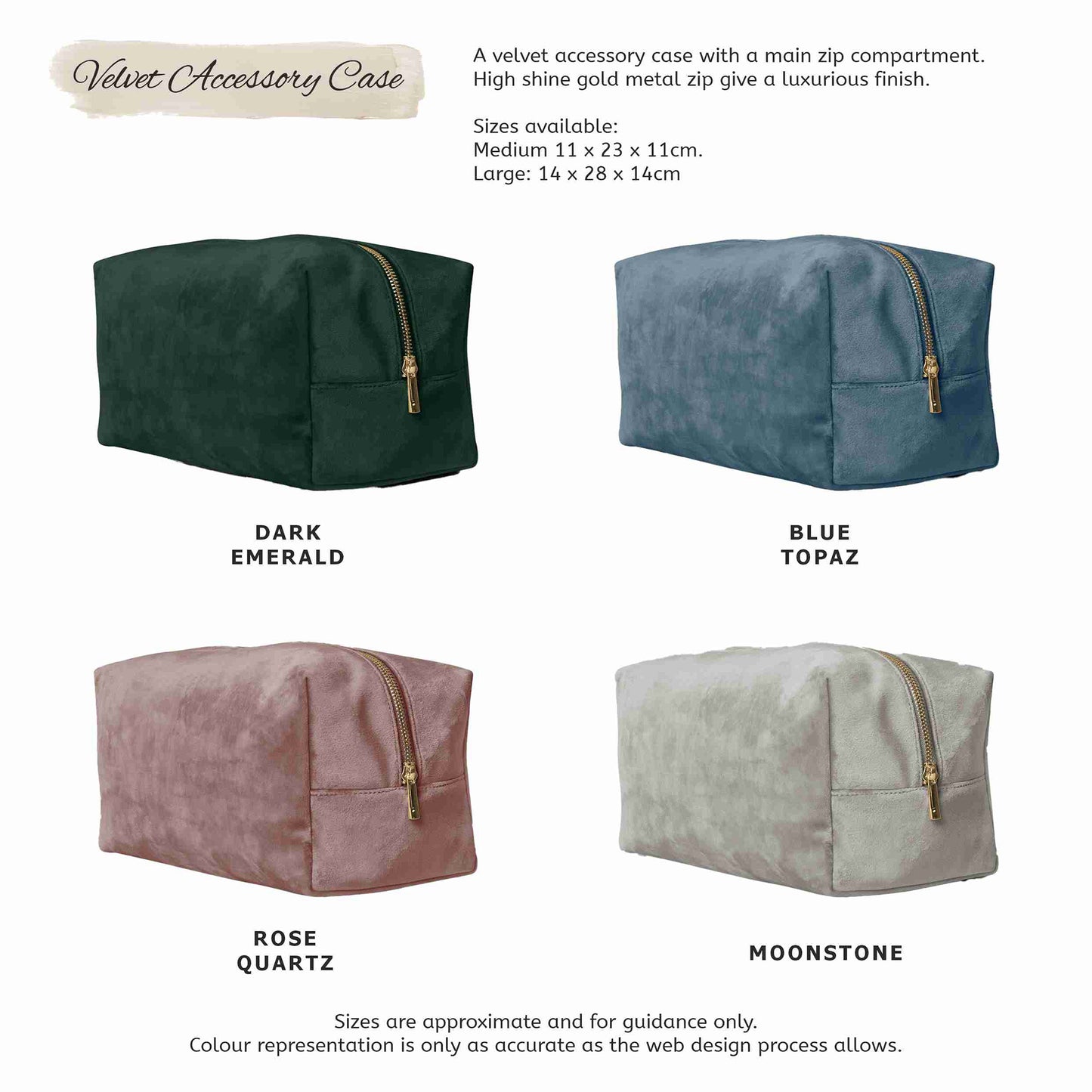 Velvet Accessory Case - Personalised Birthday Age & Fabulous