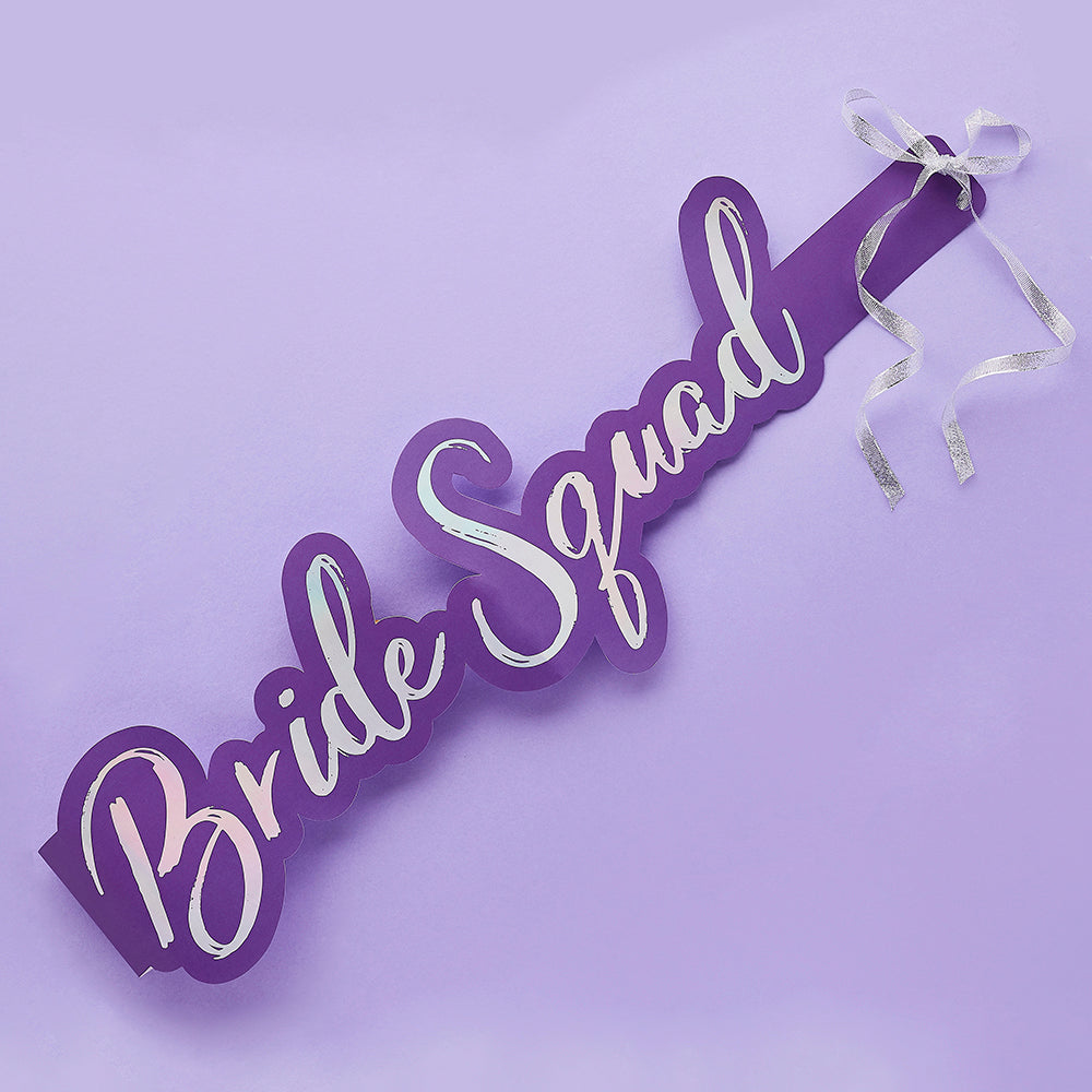 Bride Squad Sashes x 5