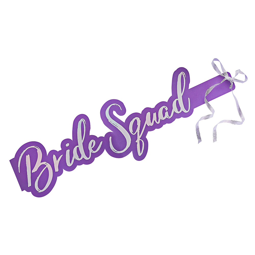 Bride Squad Sashes x 5