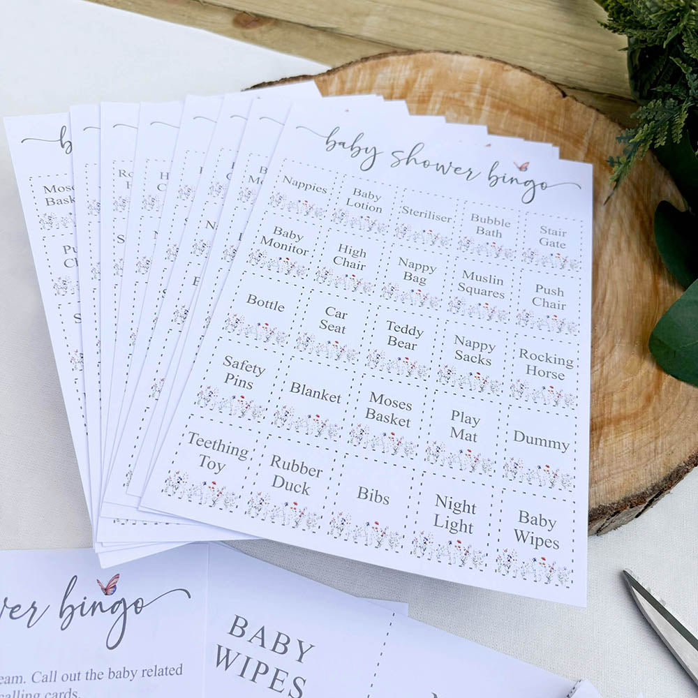 Baby Shower Bingo – Wildflower Baby Shower