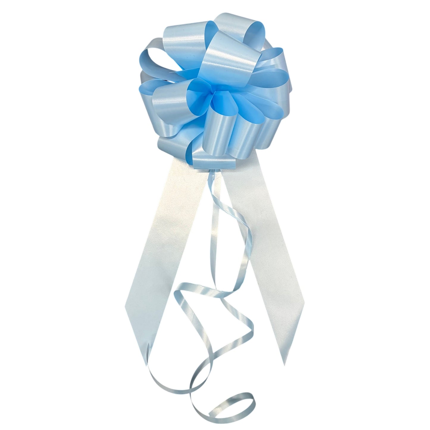 Baby Blue Plain Handmade Wedding Car Bonnet Bow