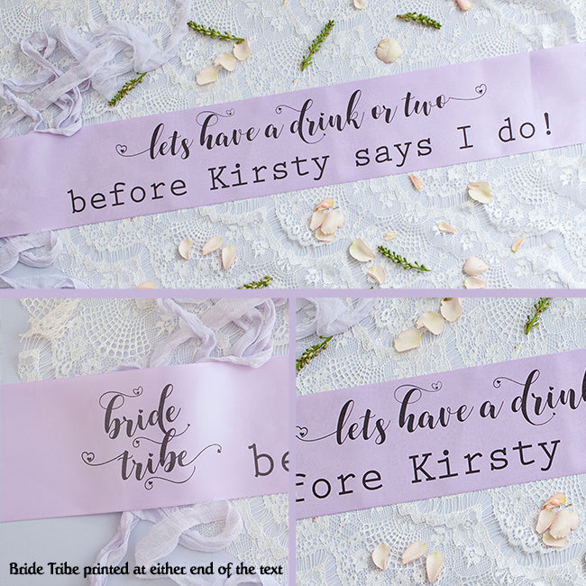 Personalised Pastel Bride Tribe Banner