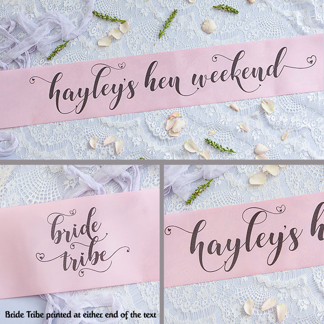 Personalised Pastel Bride Tribe Banner