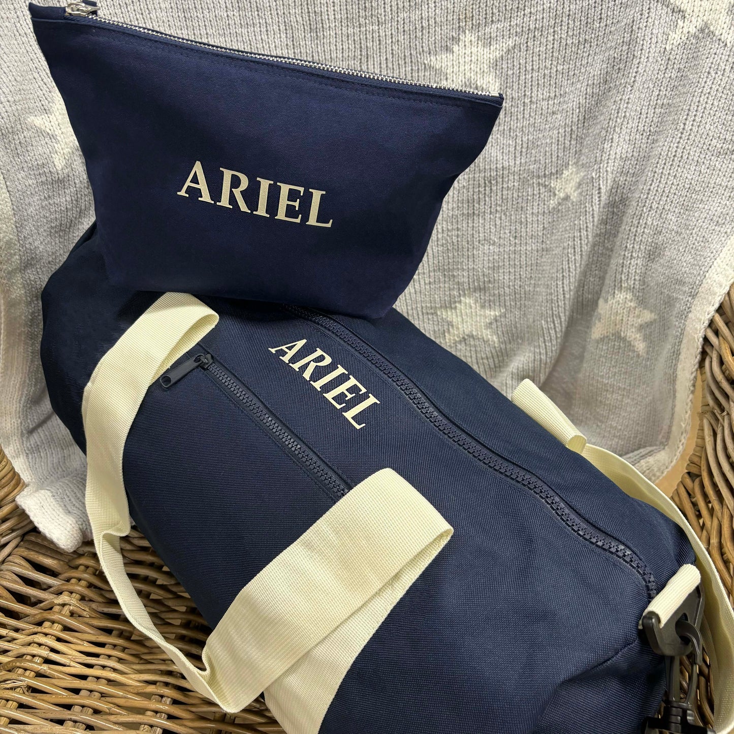 Personalised Men's Travel Bag Set