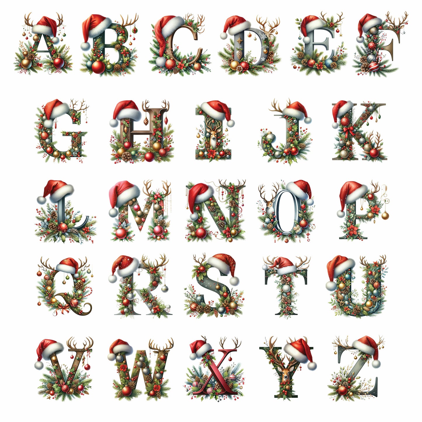 Jute Initial Christmas Gift Sack