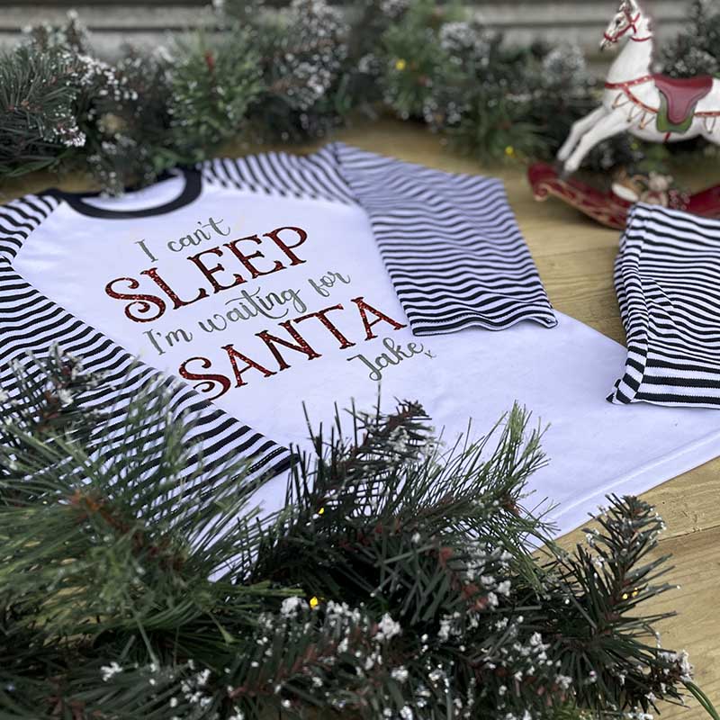 Children's Personalised Pyjamas - I Can't Sleep Santa