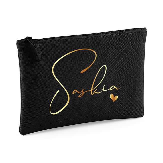 Personalised Make Up Bag – With Heart