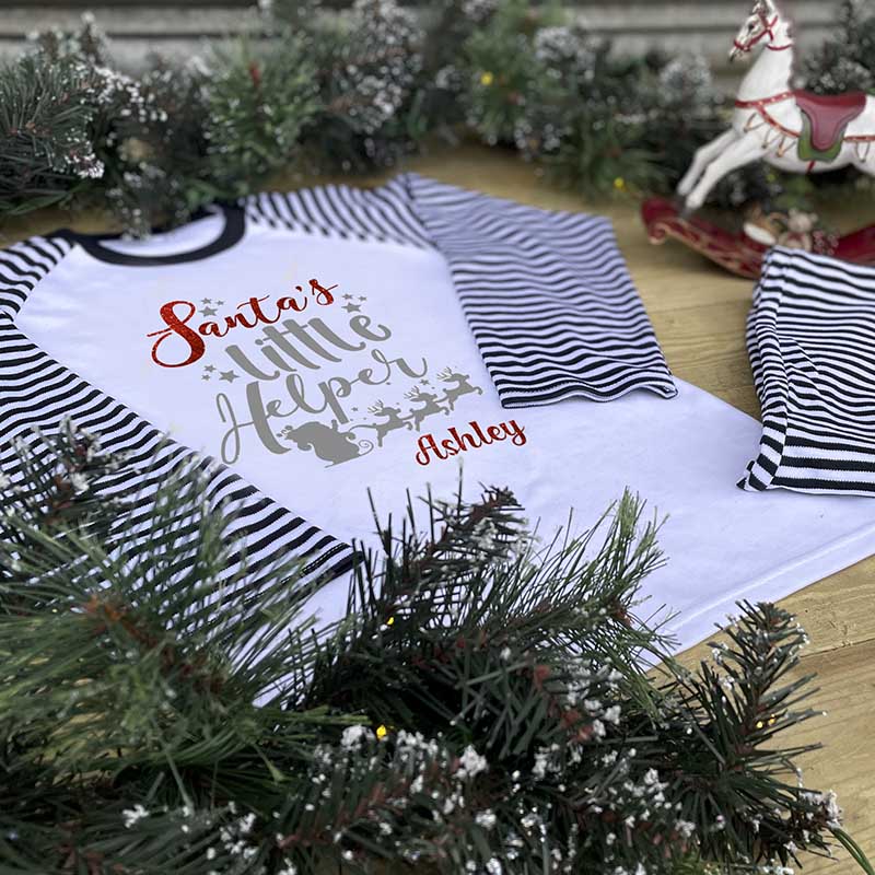 Children's Personalised Pyjamas - Santa's Little Helper