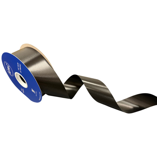Black Plain Wedding Car Ribbon