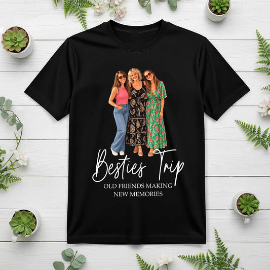 Personalised Photo Girls Trip Unisex Tshirt