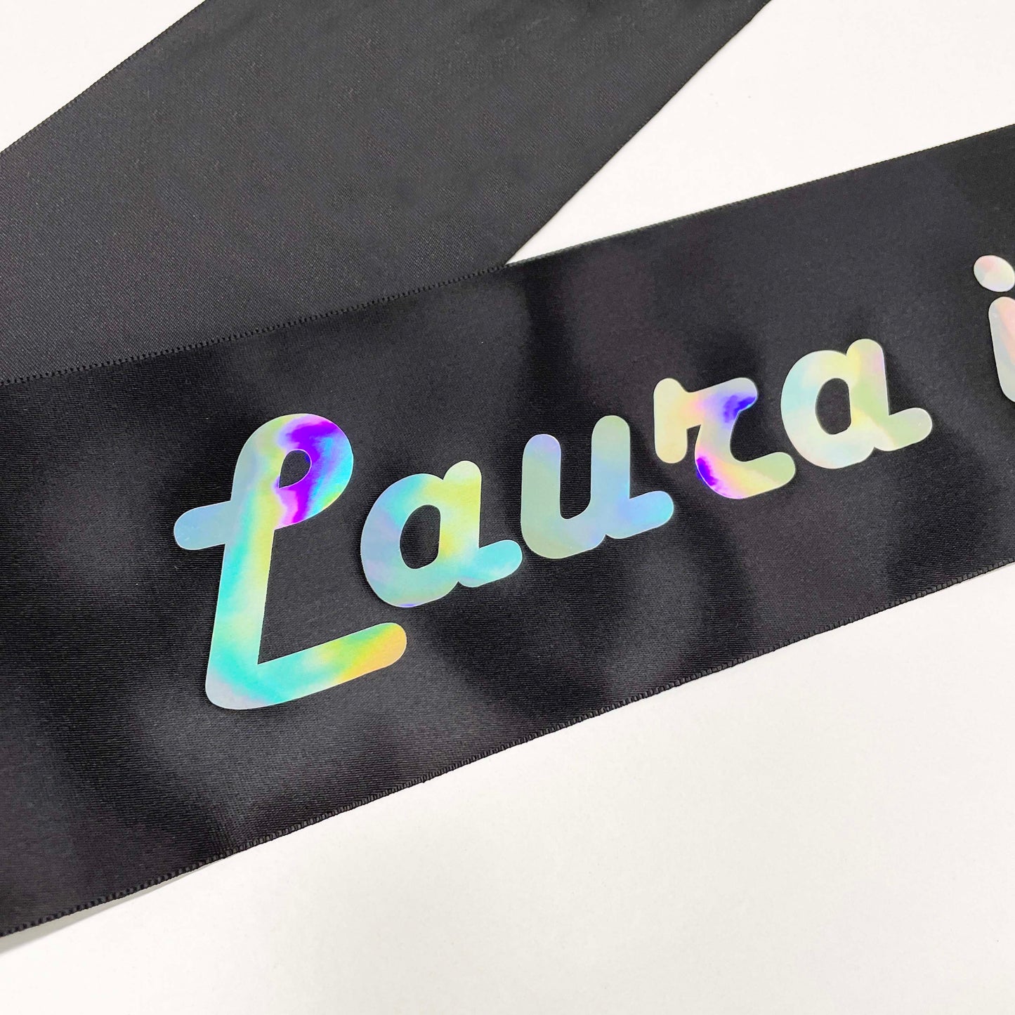 Birthday Sash - Retro Holographic