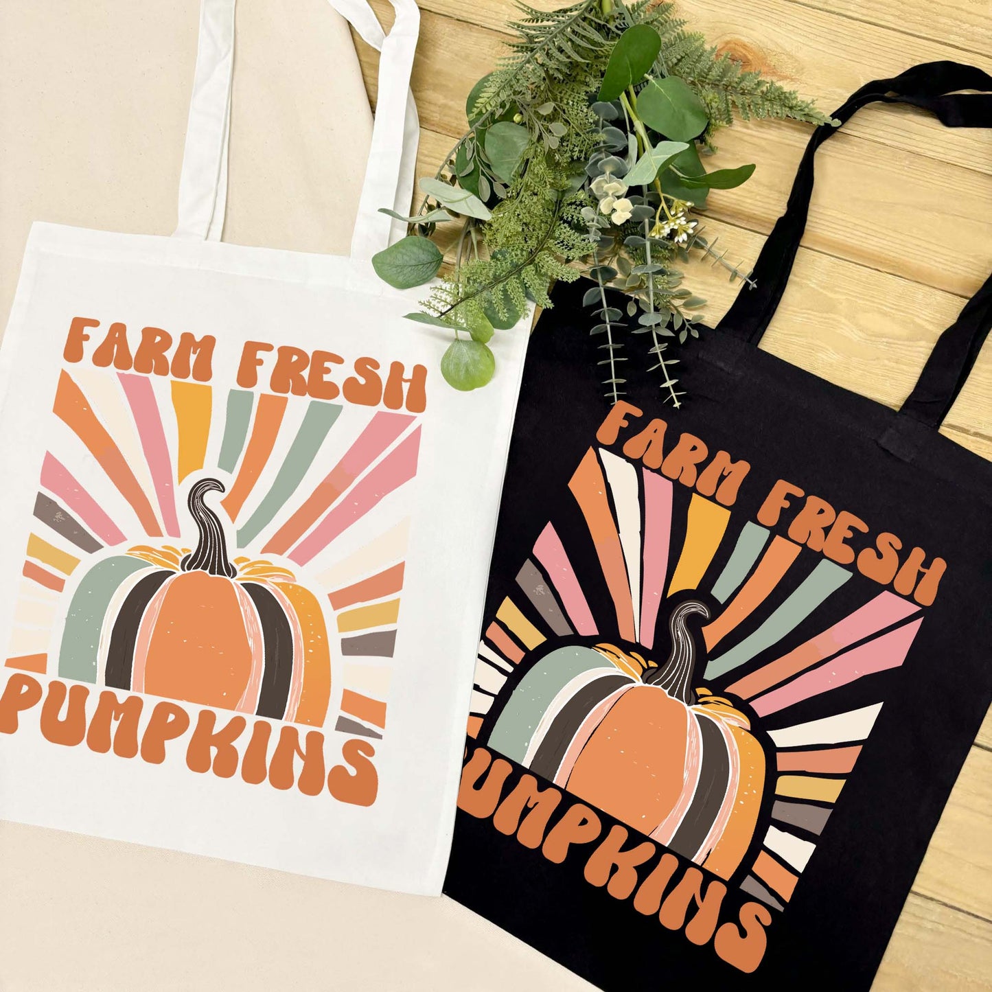 Farm Fresh Pumpkins Cotton Tote Bag