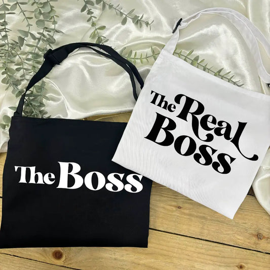 Personalised Couples Apron Set - The Boss & The Real Boss