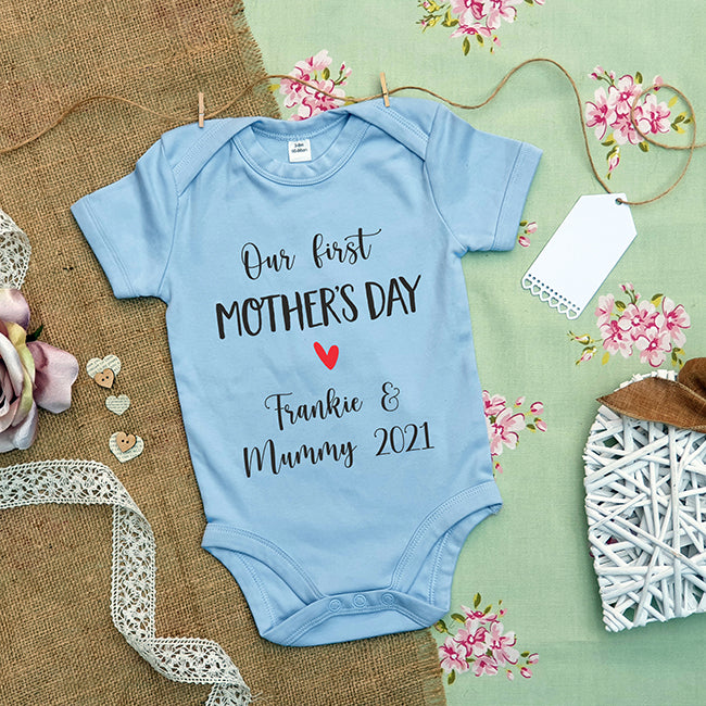 Personalised Baby Grow - Our First Mother's Day