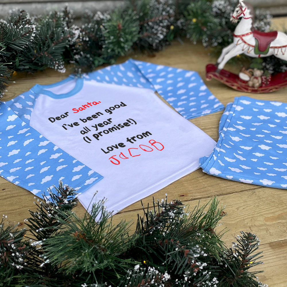 Children's Personalised Pyjamas - Dear Santa