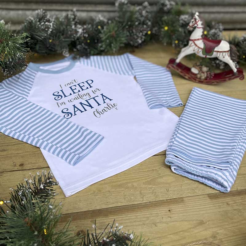 Children's Personalised Pyjamas - I Can't Sleep Santa