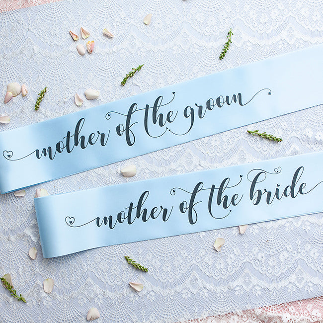 Pastel Bride Tribe Sashes - Blue