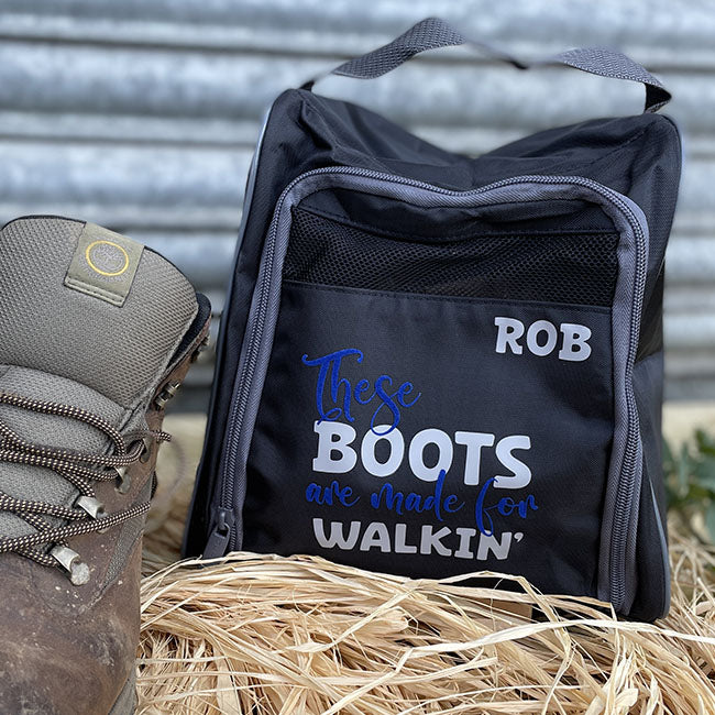 Personalised Walking Boot Bag