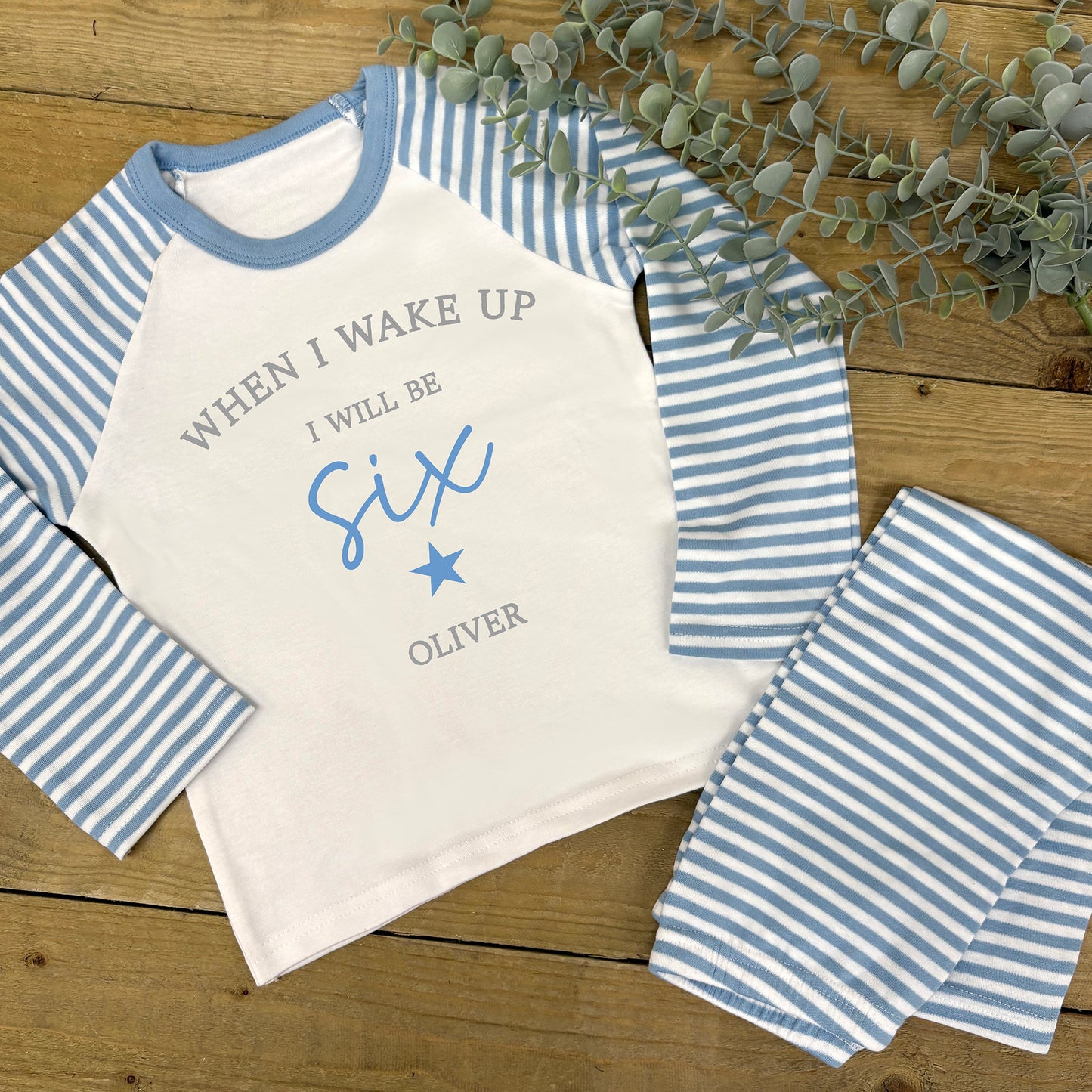 Children's Personalised Pyjamas - When I Wake Up Age